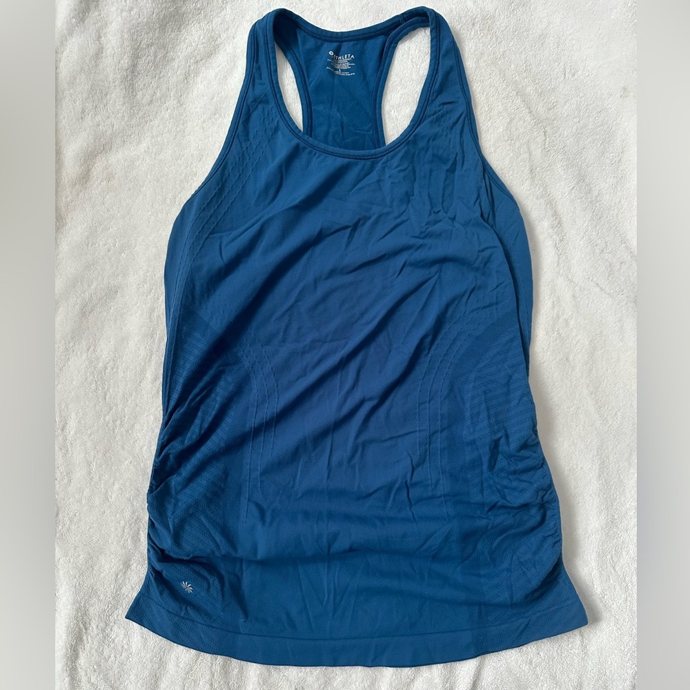 Athleta Speedlight Racerback Tank Blue size Large